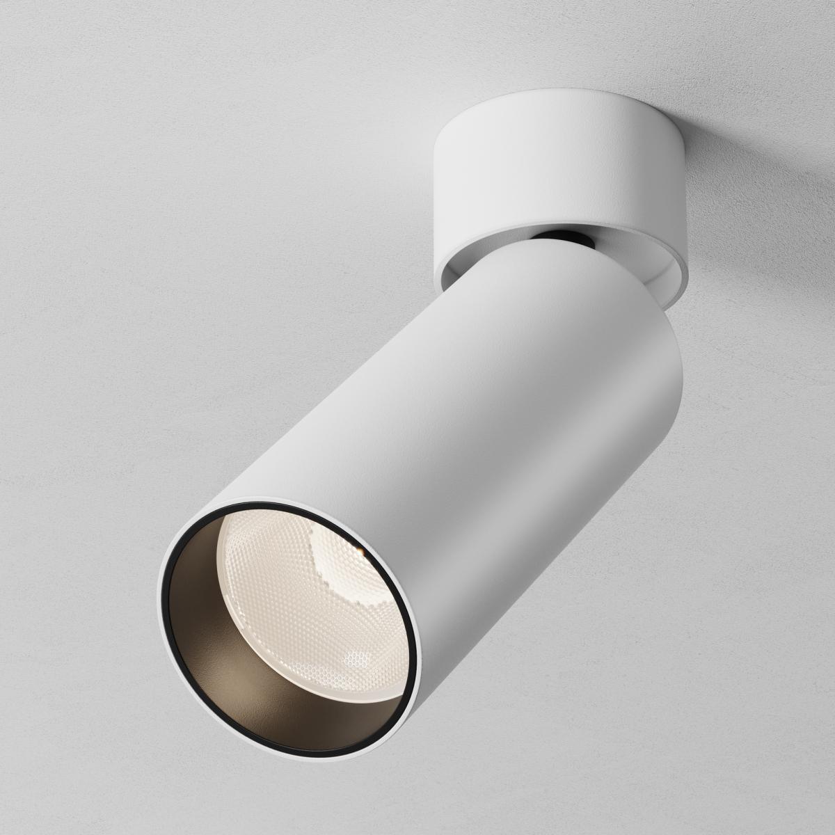 спот maytoni technical focus led c055cl-l12w3k-ss-w