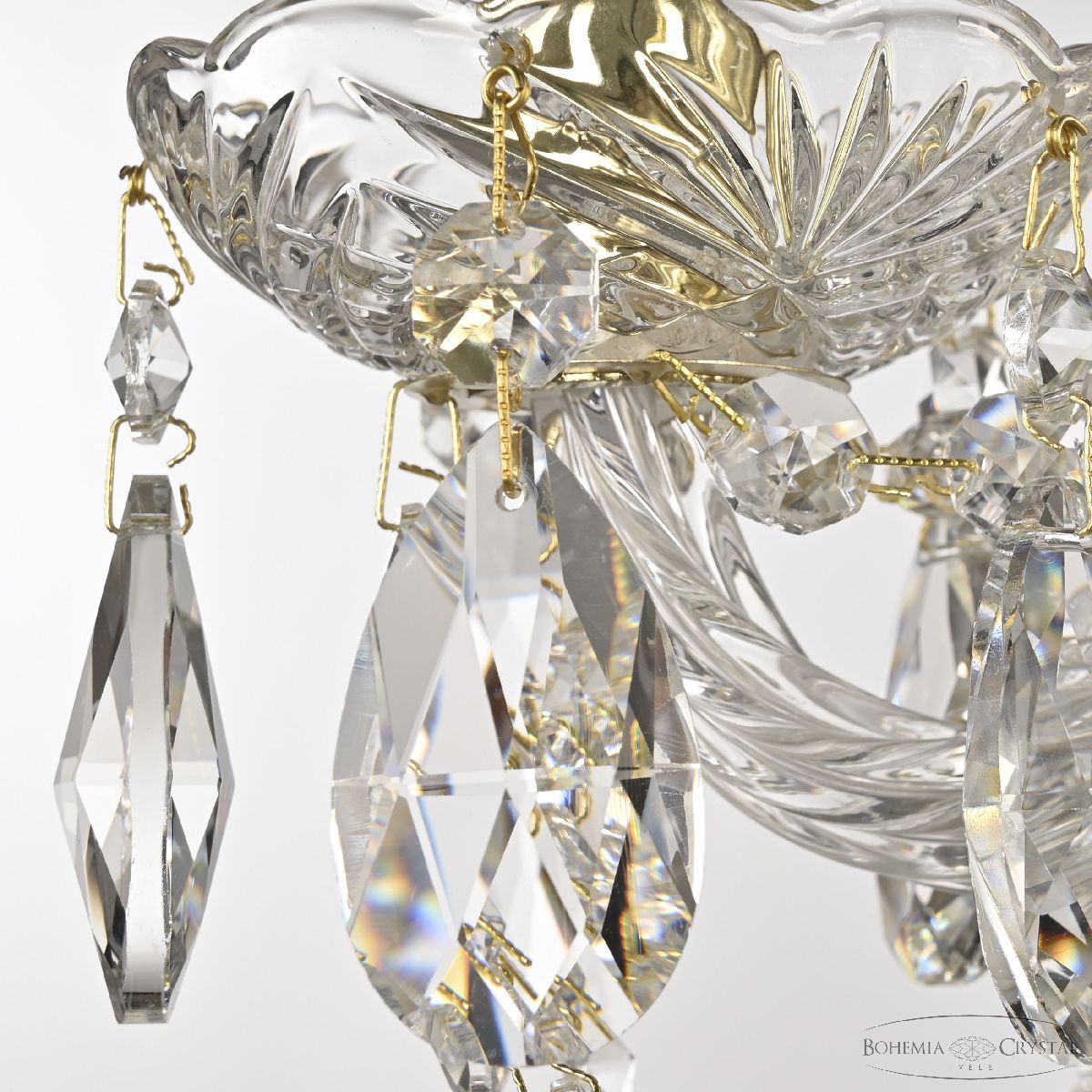 подвесная люстра bohemia ivele crystal 107/6/165 g