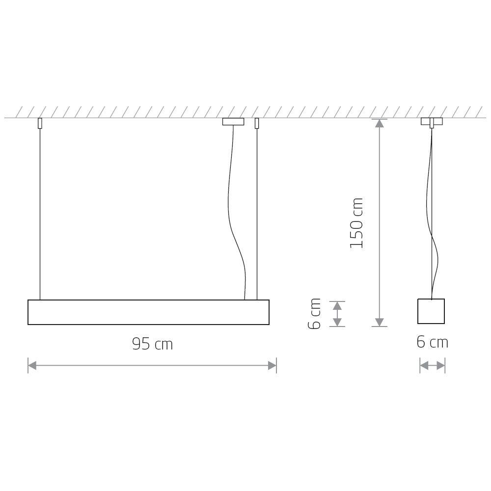подвесной светильник nowodvorski soft led 90x6 7535