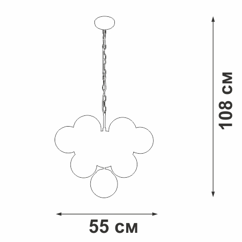 подвесная люстра vitaluce v49630-8/10