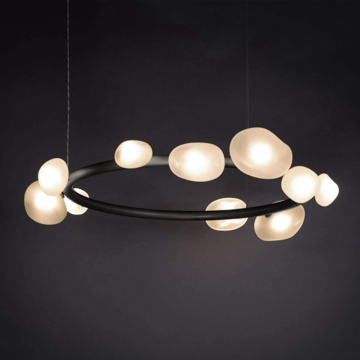 подвесная люстра delight collection matter 5055p/d910 black/white