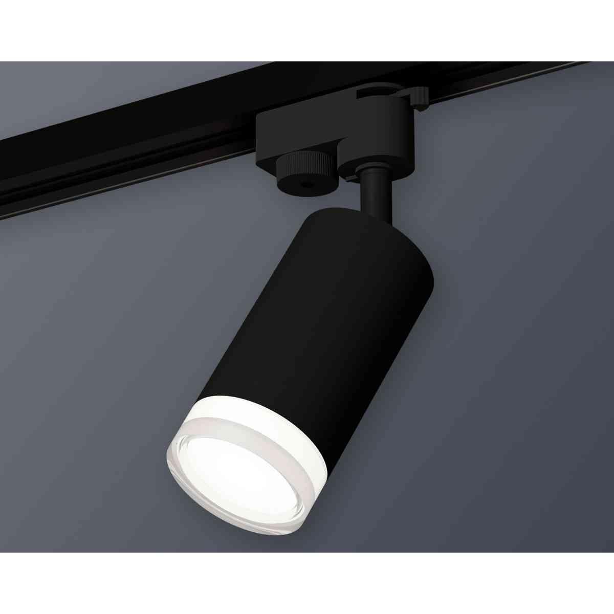 комплект трекового светильника ambrella light track system xt6323130 sbk/fr/cl черный песок/белый матовый/прозрачный (a2521, c6323, n6241)