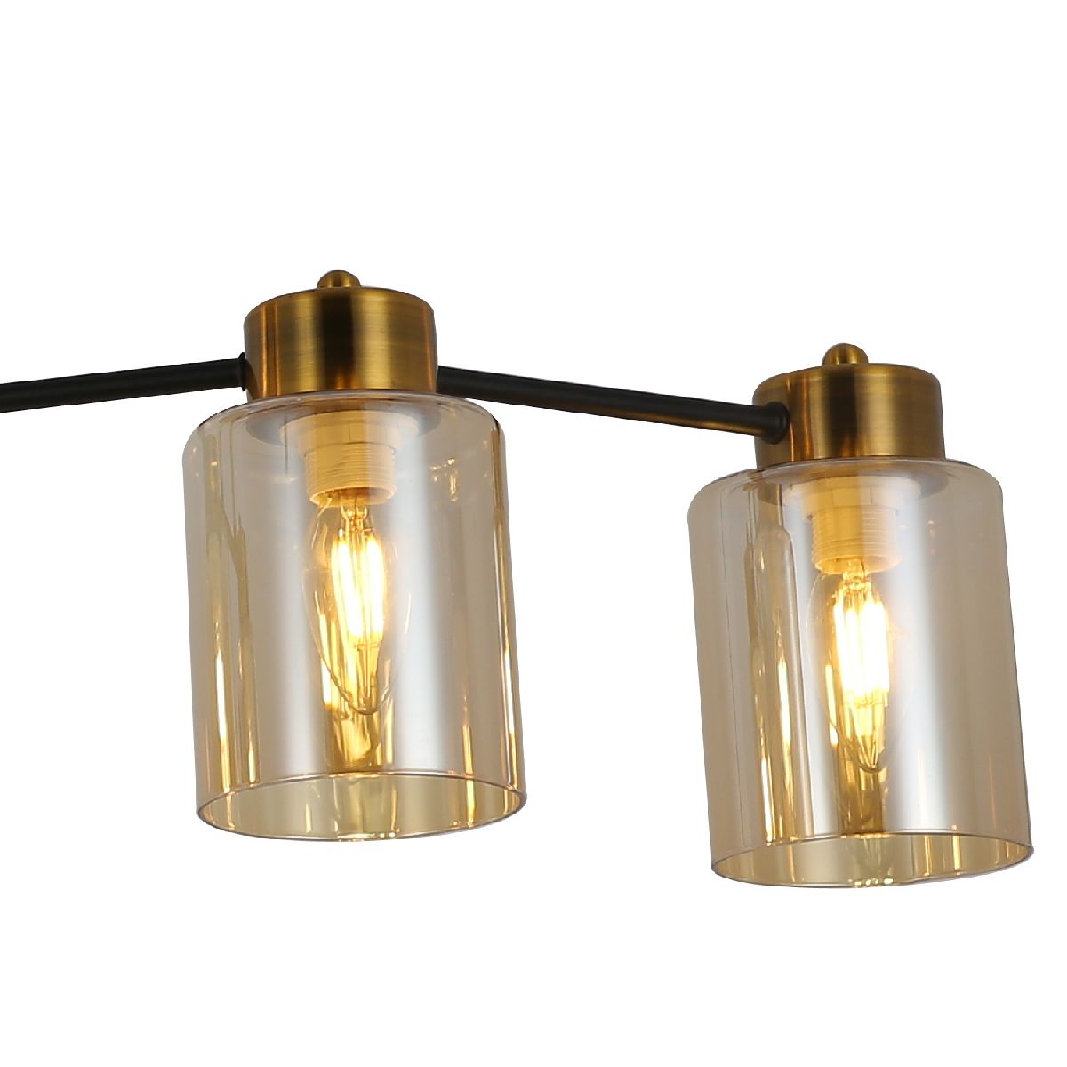 потолочная люстра illumico il6111-6cou-79 bk gd qui