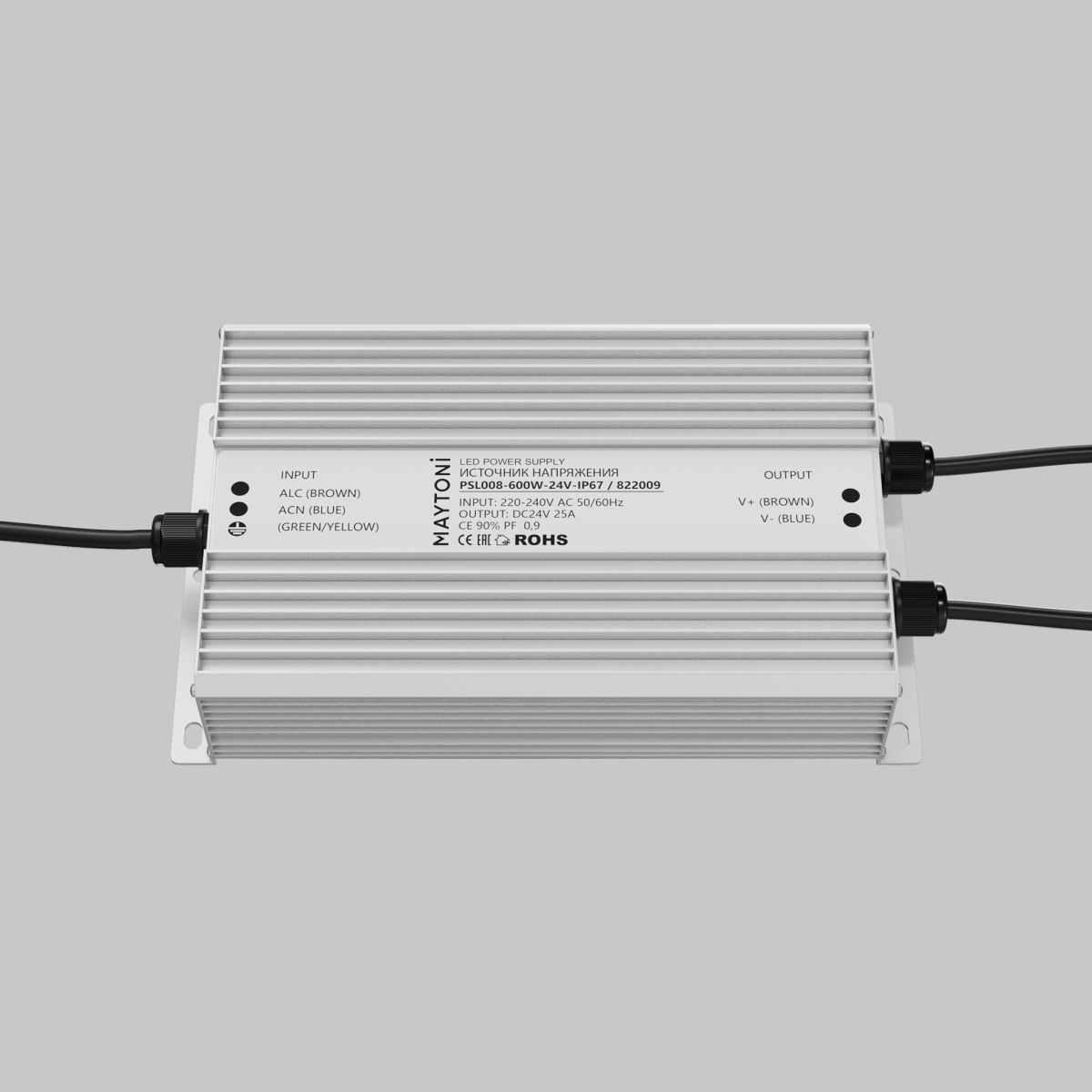 блок питания maytoni led strip psl008 24в 600вт ip67 822009