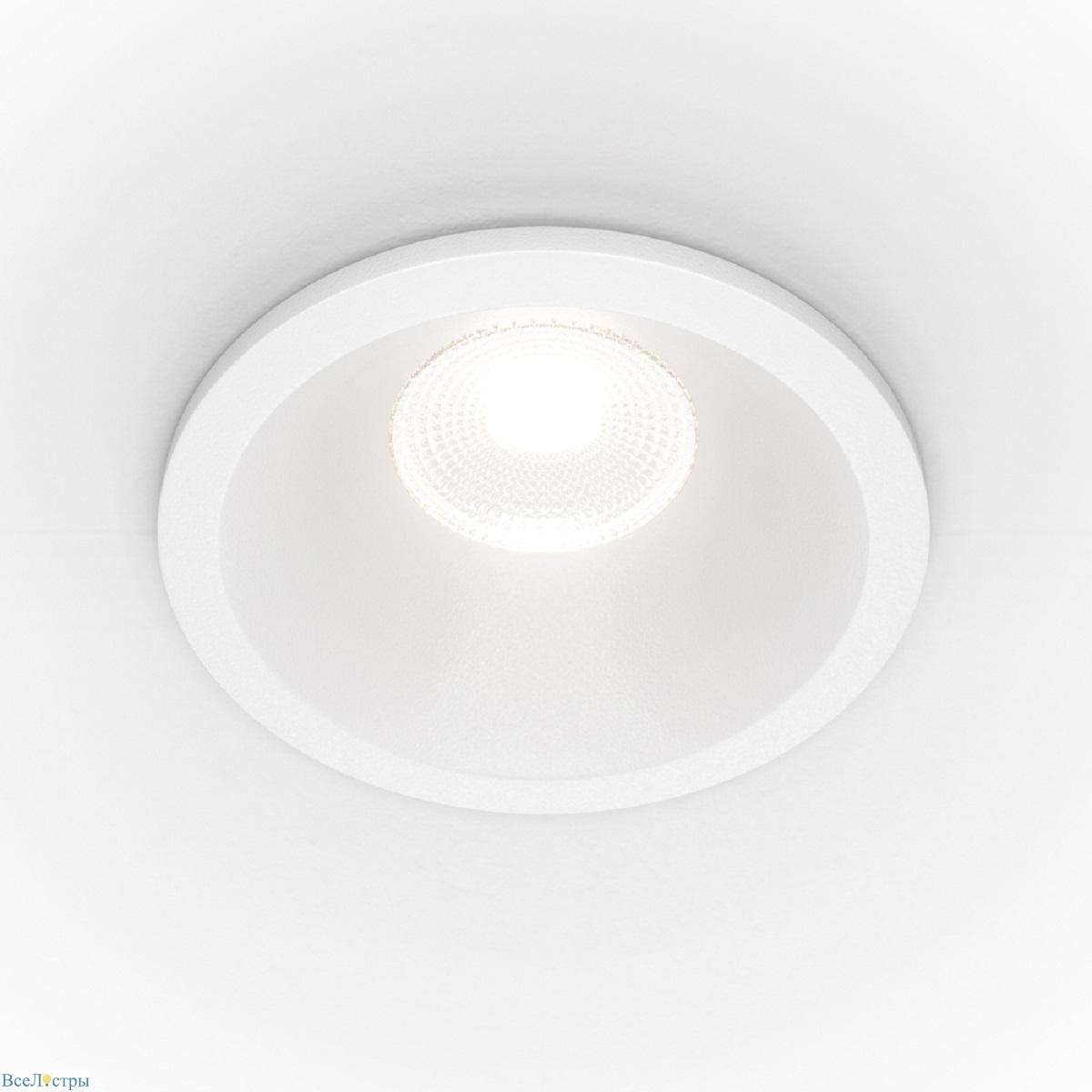 встраиваемый светодиодный светильник maytoni technical zoom dl034-01-06w3k-w