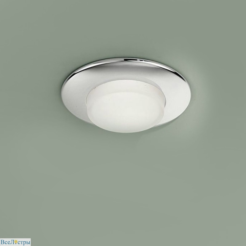 встраиваемый светильник sd 505 chrome/white leucos