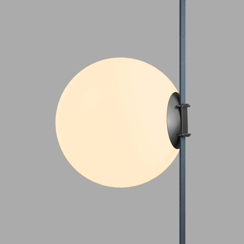 трековый однофазный светильник denkirs belty orb dk5555-bk