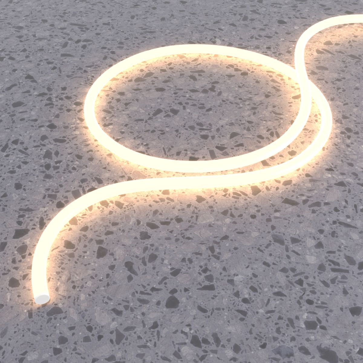 гибкий неон maytoni nemo 24в 14,4вт/м 3000к 5м ip65 201146