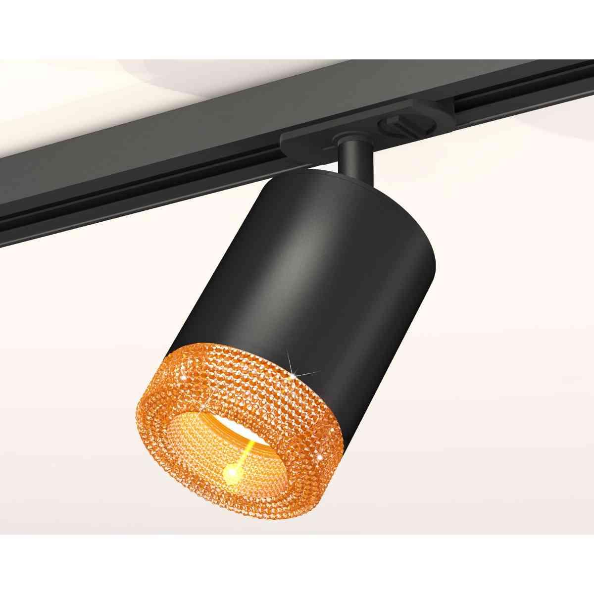 комплект трекового светильника ambrella light track system xt7422011 sbk/cf черный песок/кофе (a2537, c7422, n7195)