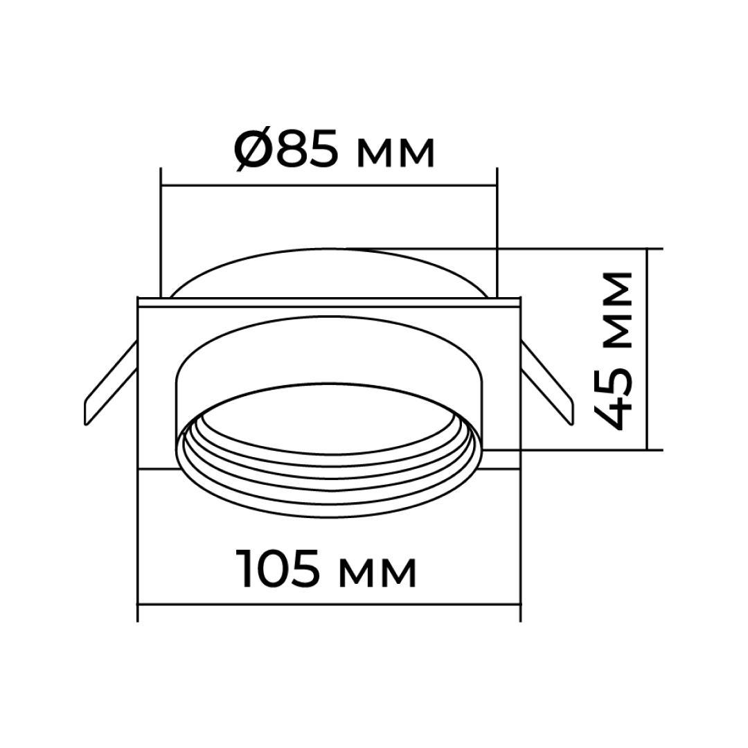 точечный светильник apeyron 16-112