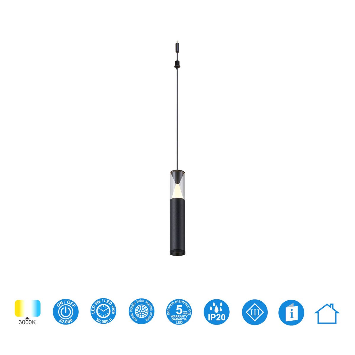 подвесной модульный светильник без основания mantra spark 9324