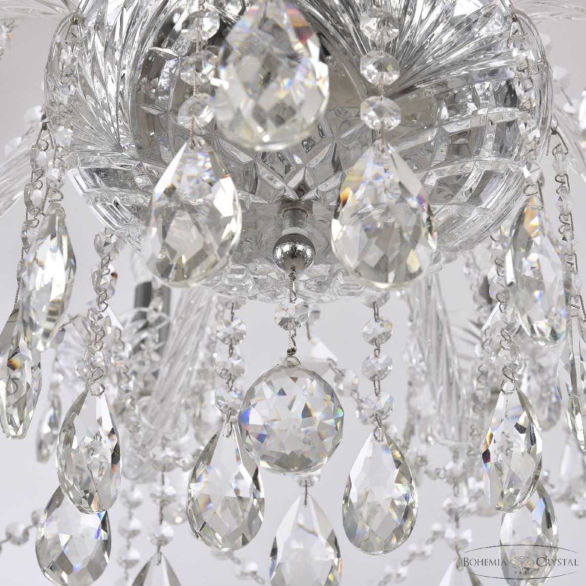 подвесная люстра bohemia ivele crystal 1413/10/300 ni