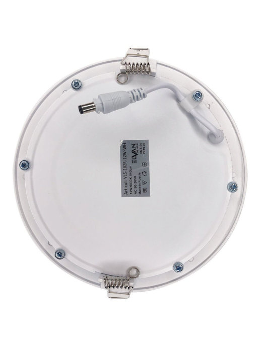 встраиваемый светильник elvan vls-102r-12w-nh-wh