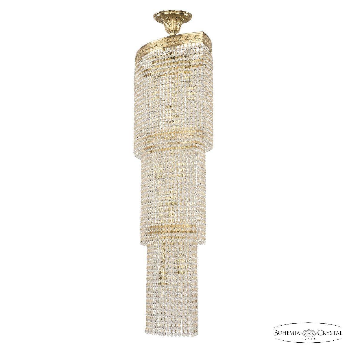 каскадная люстра bohemia ivele crystal 83303/55iv-100 g