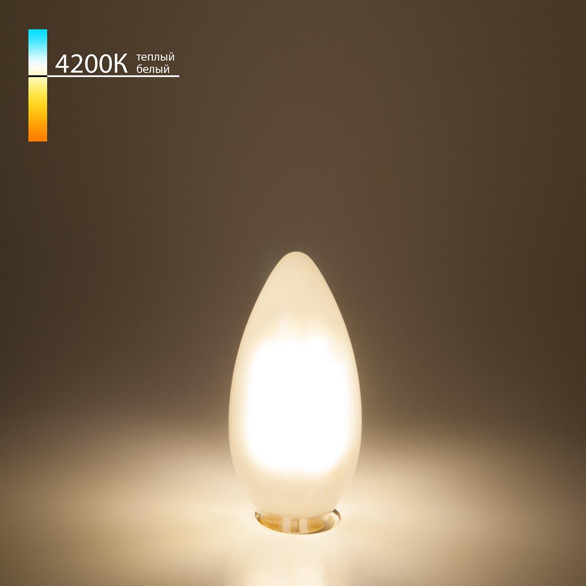 лампа светодиодная филаментная elektrostandard ble1427 e14 9w 4200k матовая a050133