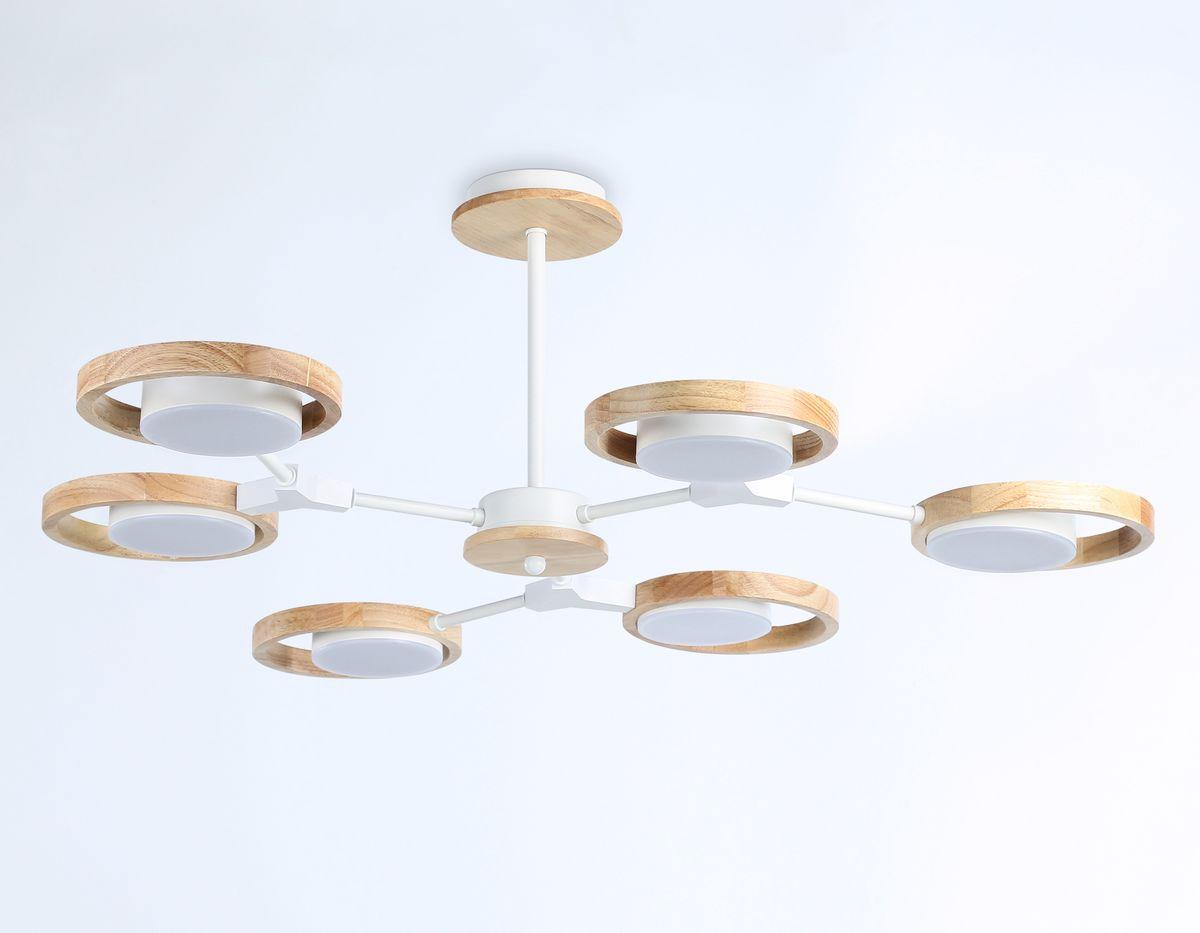 потолочная светодиодная люстра ambrella light comfort linetech fl51615