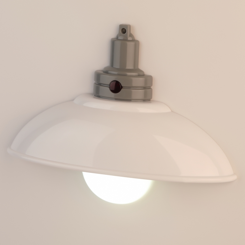 настенный светильник эра nled-488-1w-ms-w б0051478