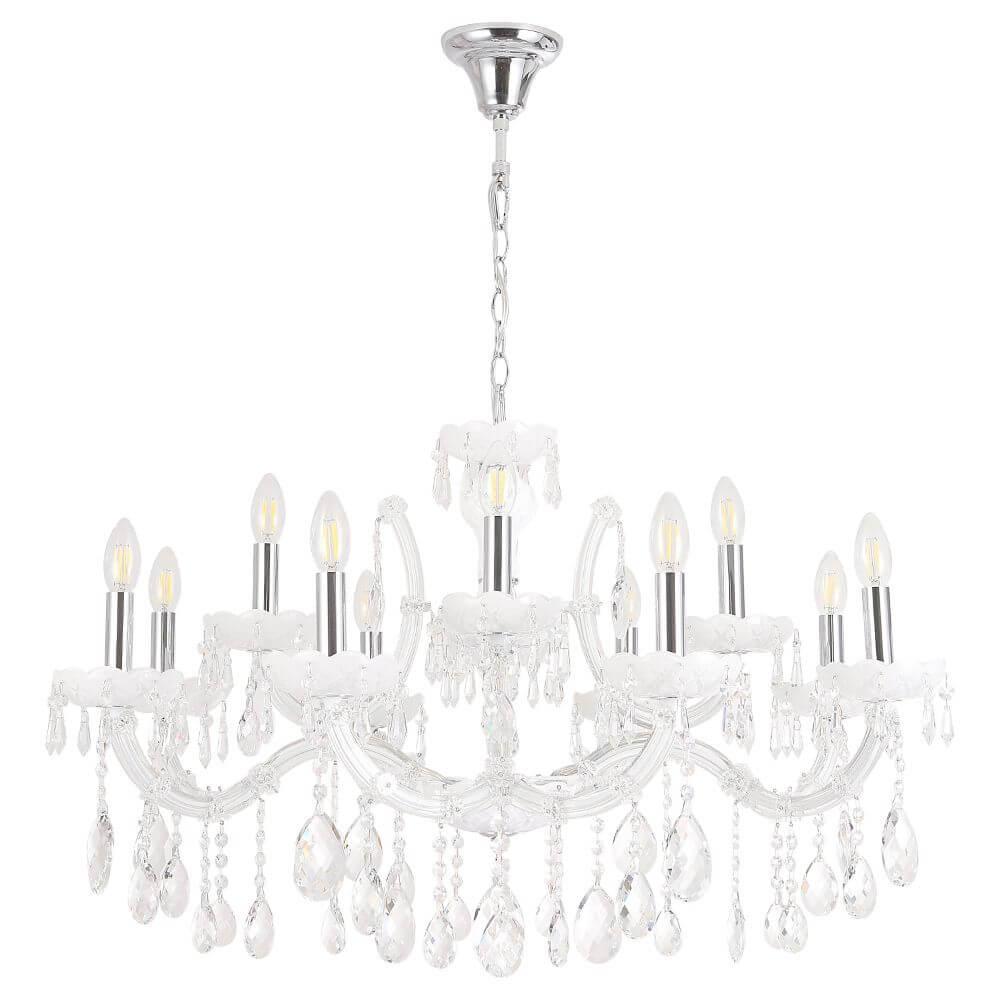подвесная люстра crystal lux blanca re sp12