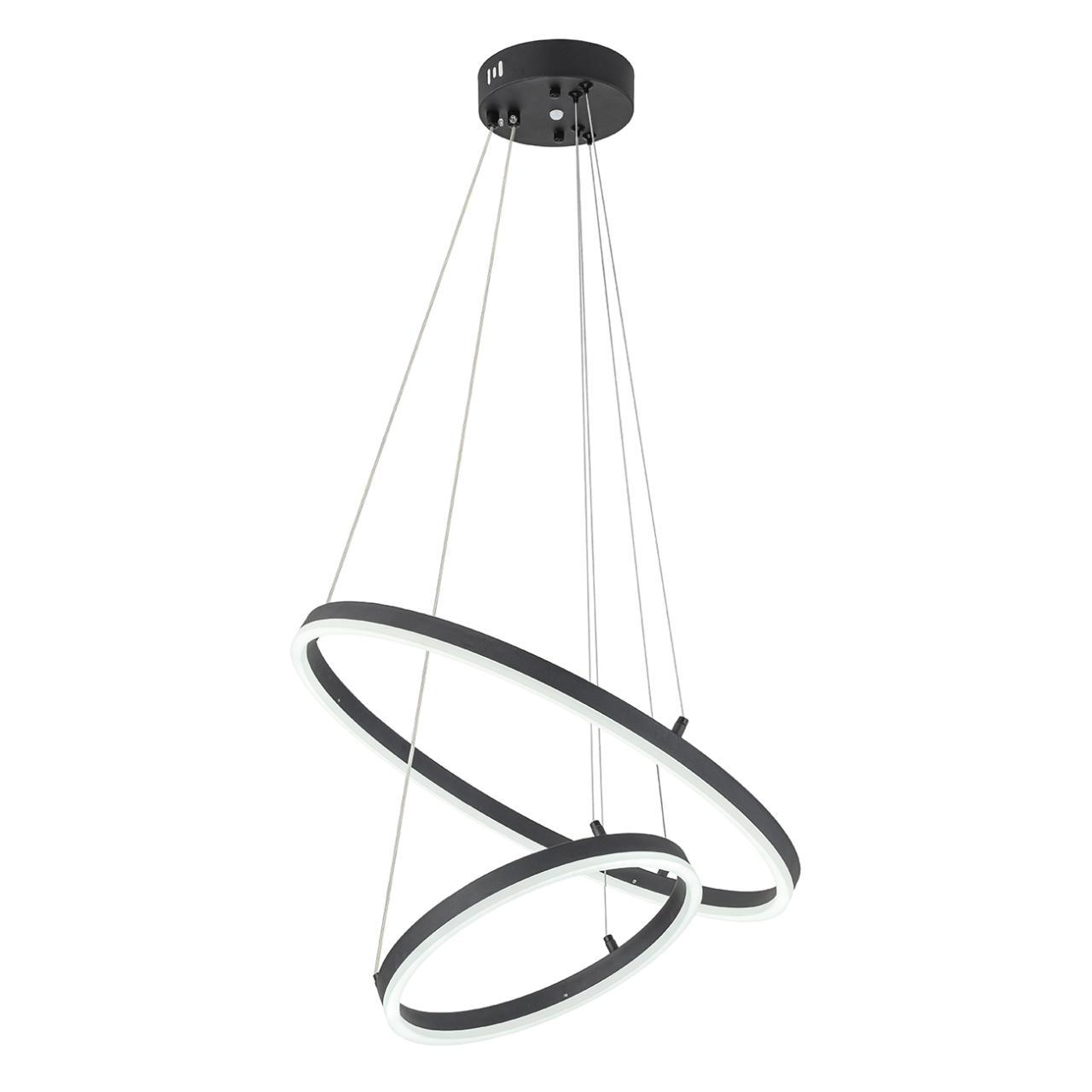 подвесной светодиодный светильник escada void 10254/2led black app