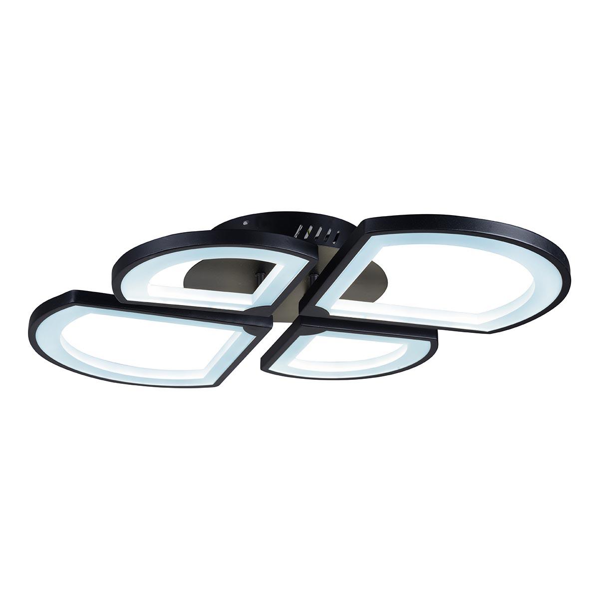 потолочная светодиодная люстра iledex river x024-4 bk