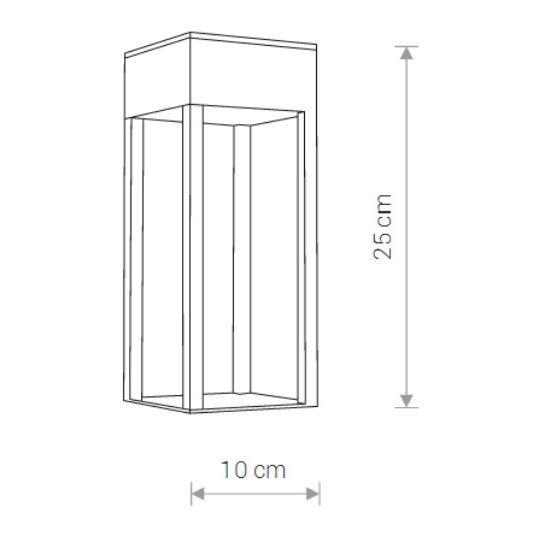 уличный светодиодный светильник nowodvorski structure led 8146