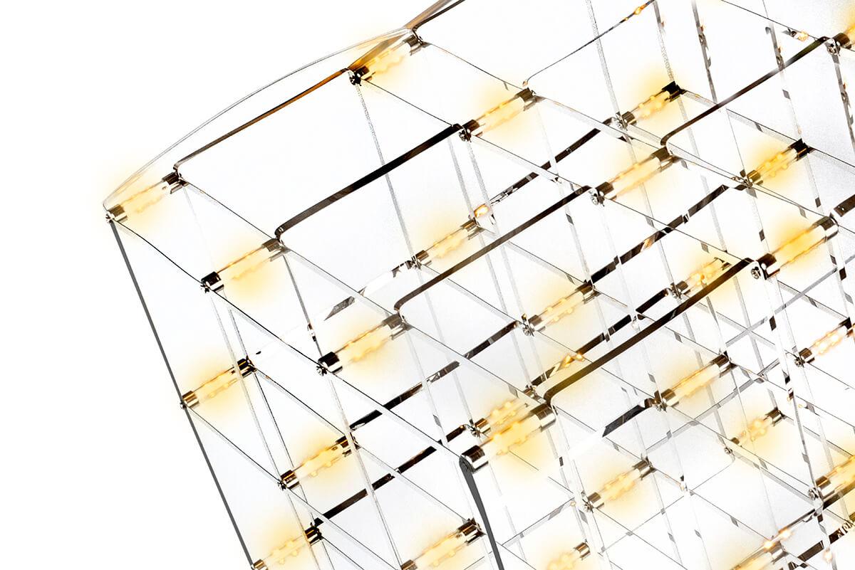 подвесной светодиодный светильник iledex stratosphere fq-400-48 cr