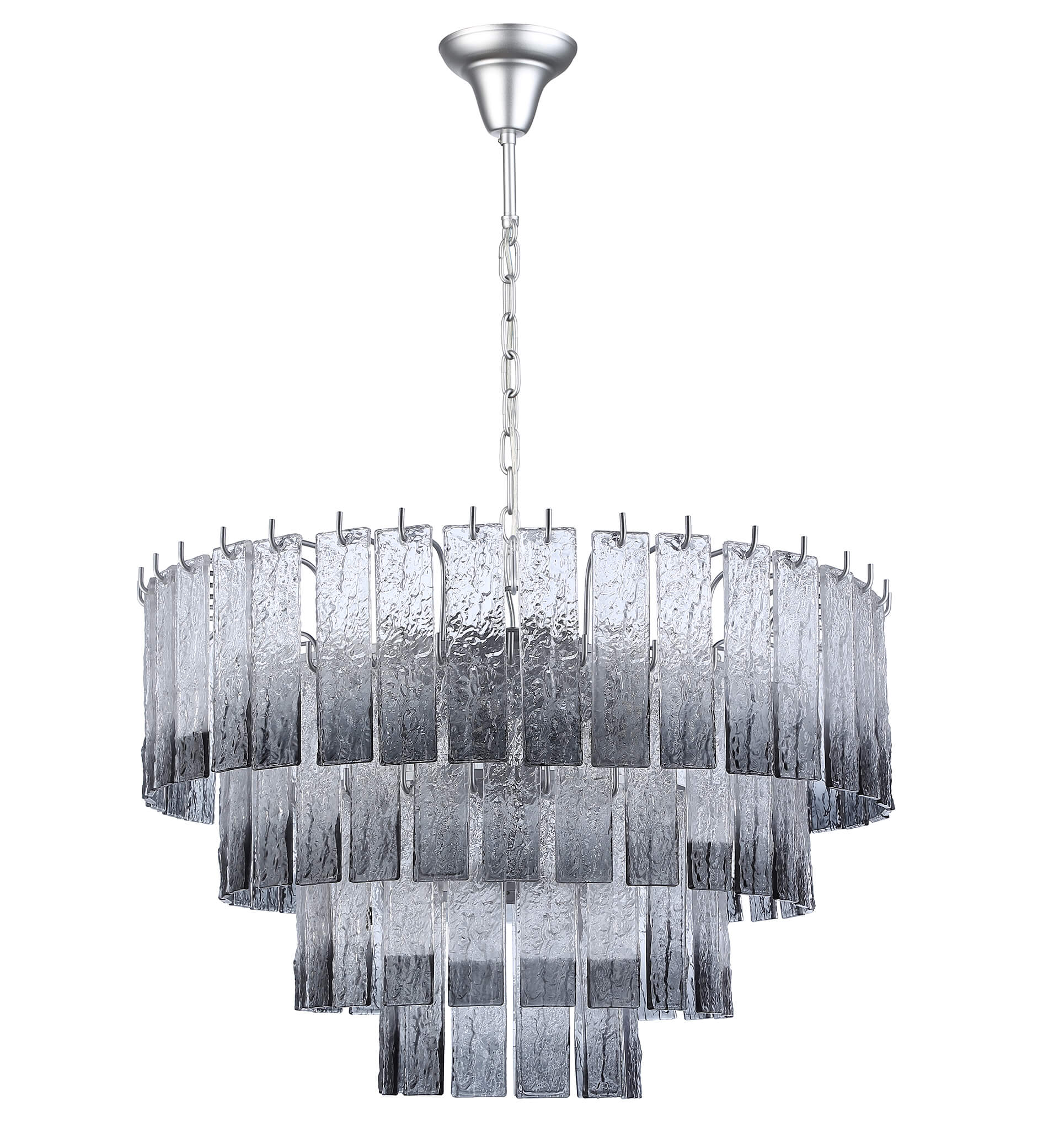 подвесная люстра saga 601 l12 silver