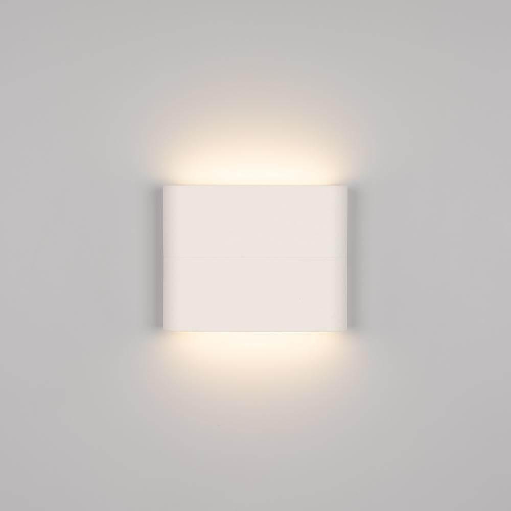 настенный светодиодный светильник arlight sp-wall-110wh-flat-6w warm white 020801