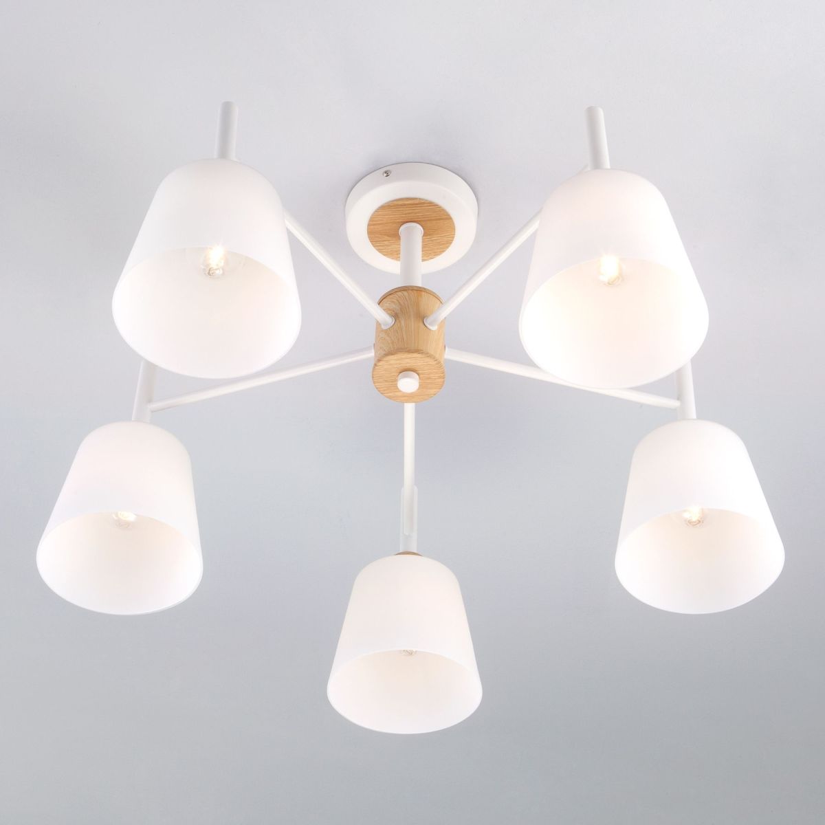 потолочная люстра eurosvet fresco 70085/5 белый