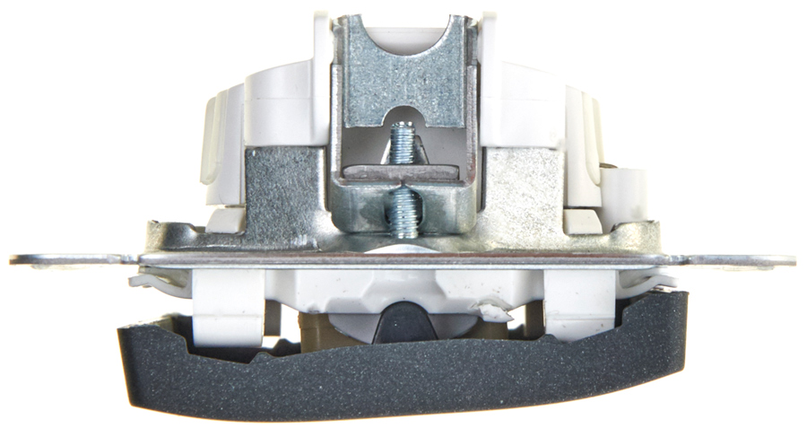 выключатель 1-клавишный с подсветкой сх.1а, 10ax systeme electric glossa антрацит gsl000713