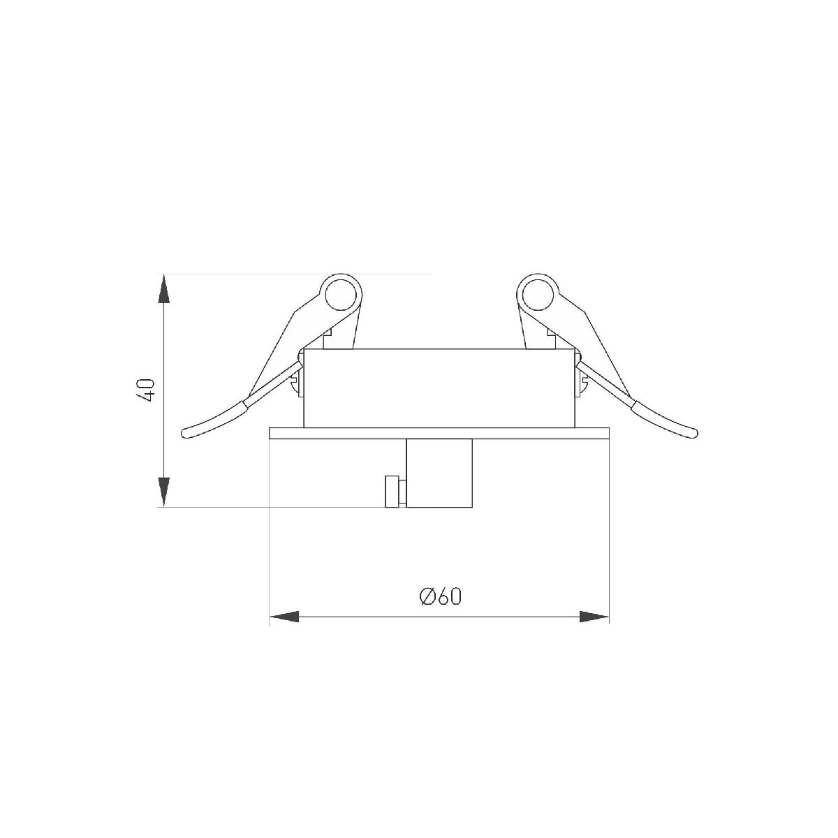 чаша потолочная встраиваемая arlight spx-canopy-r60-c4 (bk) 046020