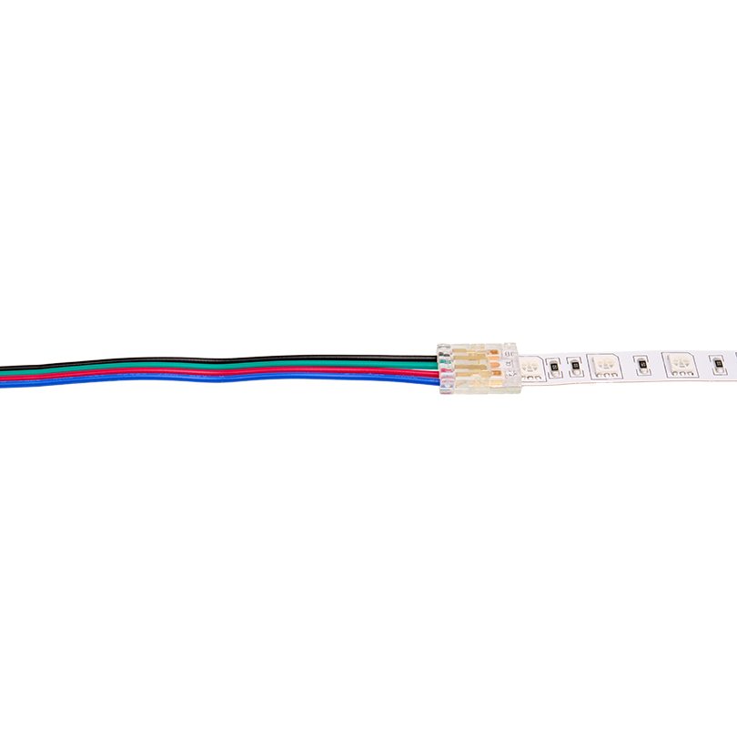 коннектор (3шт.) wolta wls-4pin-rgb-10mm-1