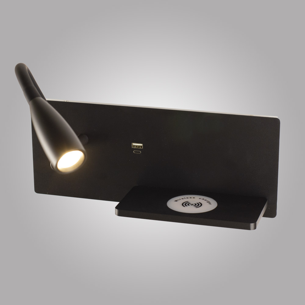 настенный светильник am group am483 bk
