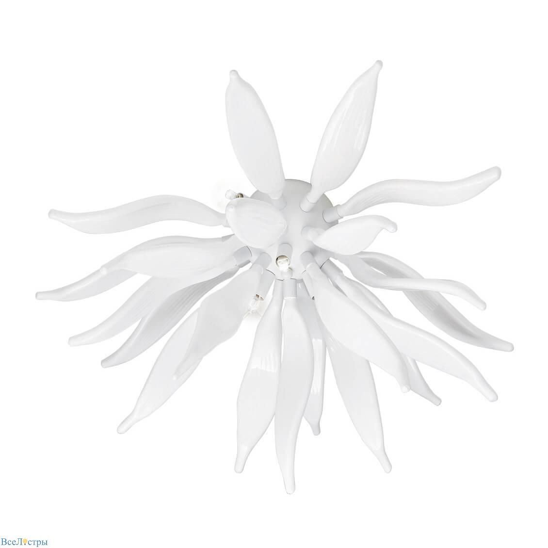 потолочный светильник ideal lux leaves pl6 bianco