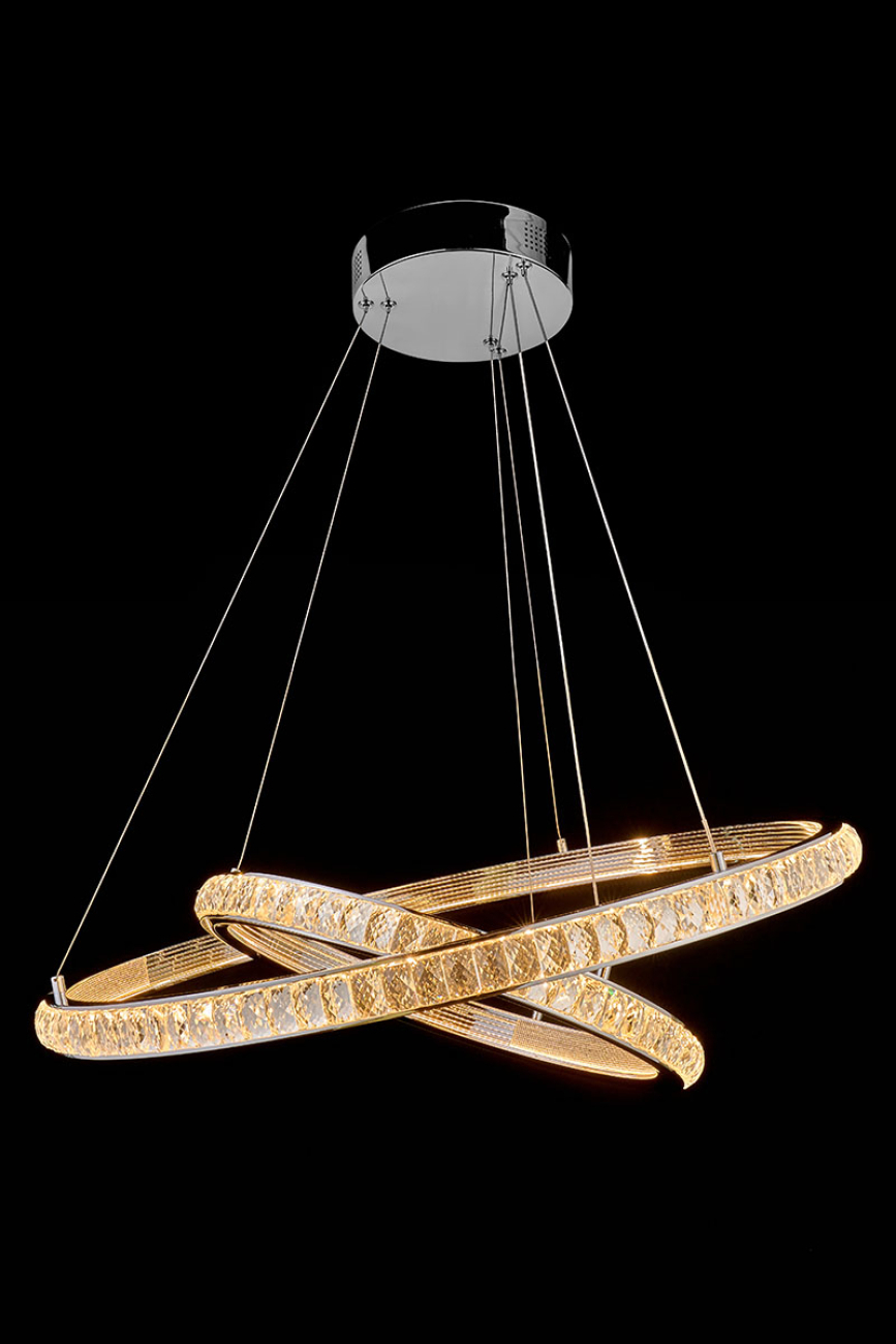 подвесная люстра colisee le7718/800-2k chrome