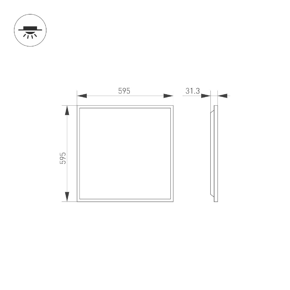панель светодиодная arlight dl-titan-s600x600-40w day4000 038426(1)