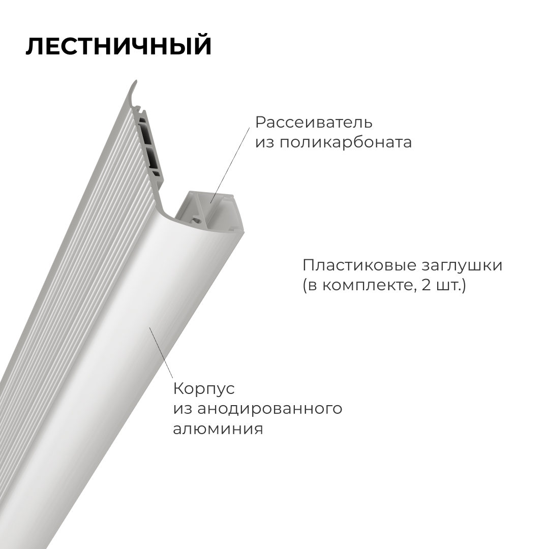 алюминиевый профиль (комплект) apeyron 08-65