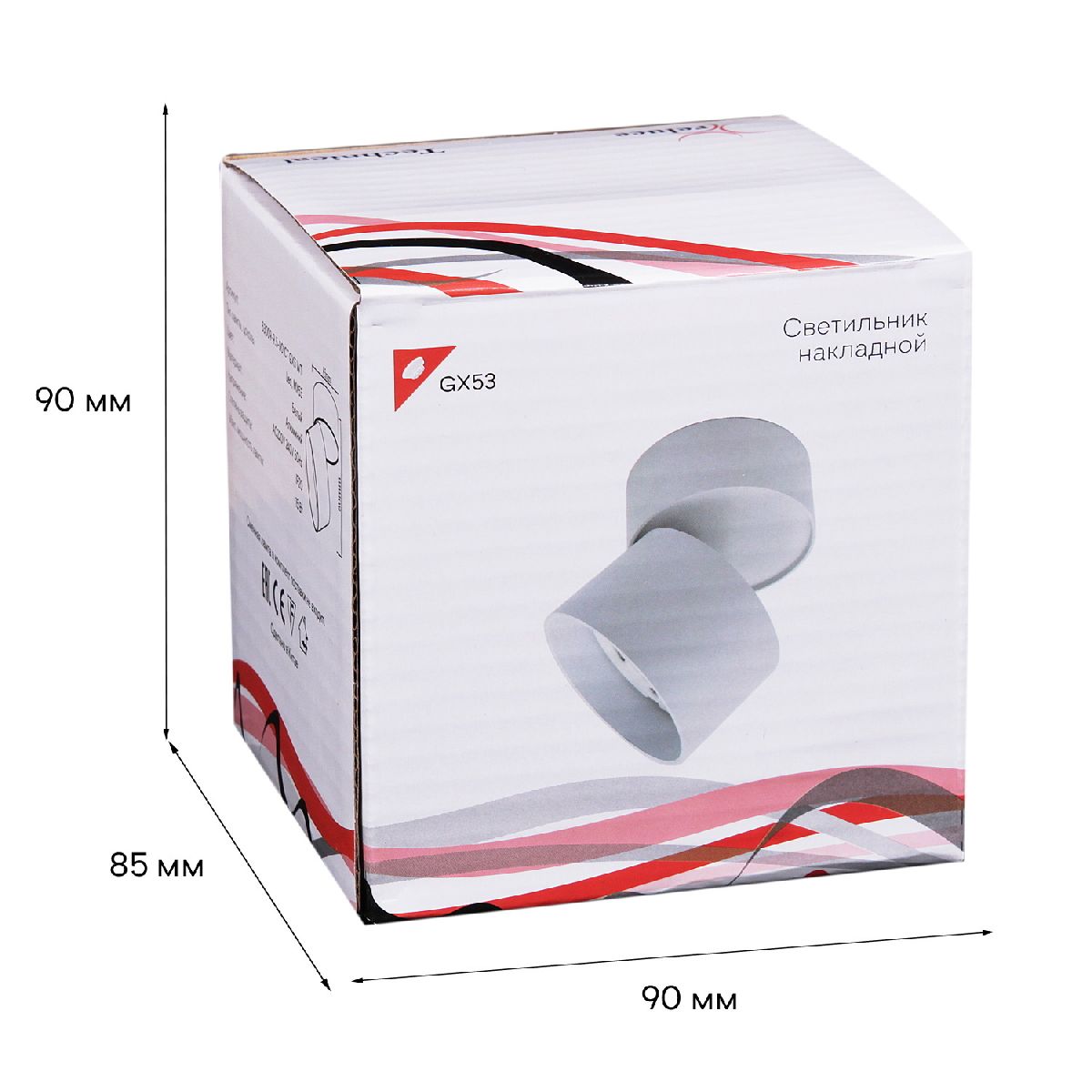 спот reluce 53009-9.5-001ct gx53 wt