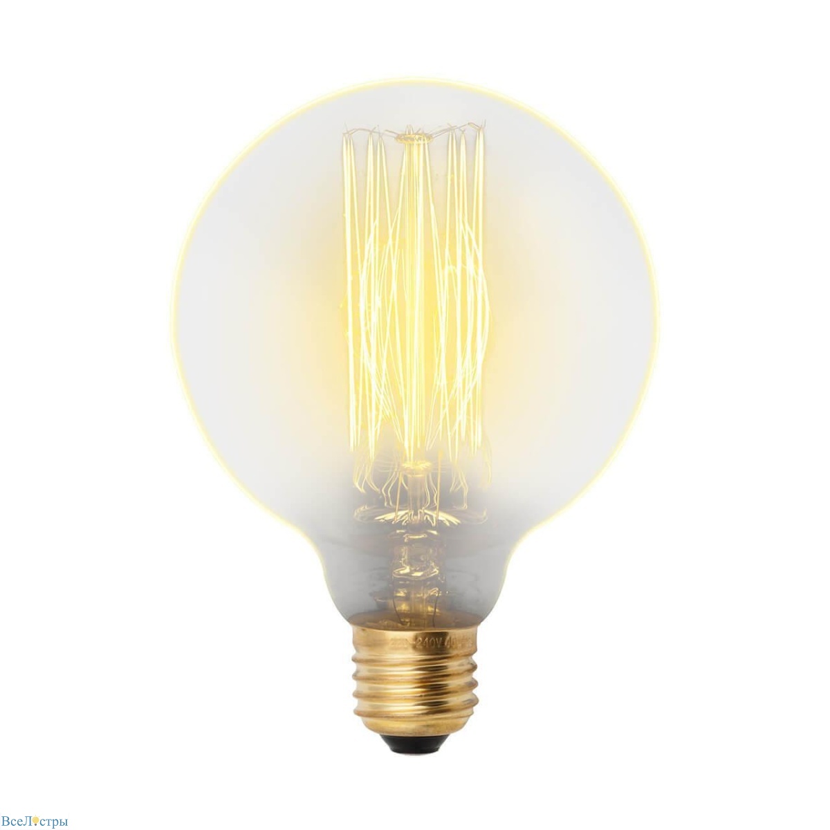 лампа накаливания uniel e27 60w золотистый il-v-g80-60/golden/e27 vw01 ul-00000478