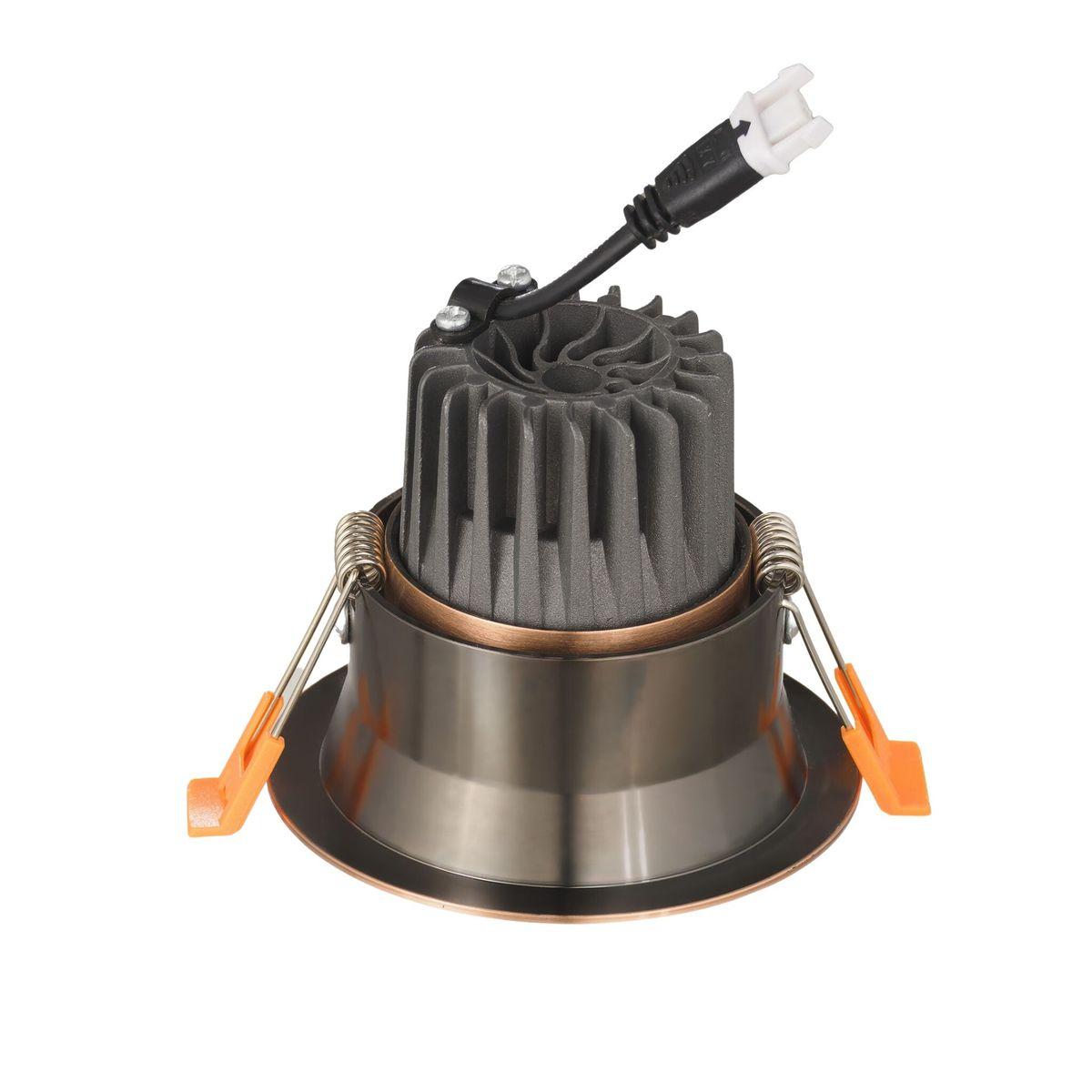 встраиваемый светодиодный светильник lumina deco dalston ldc y115 rd+br