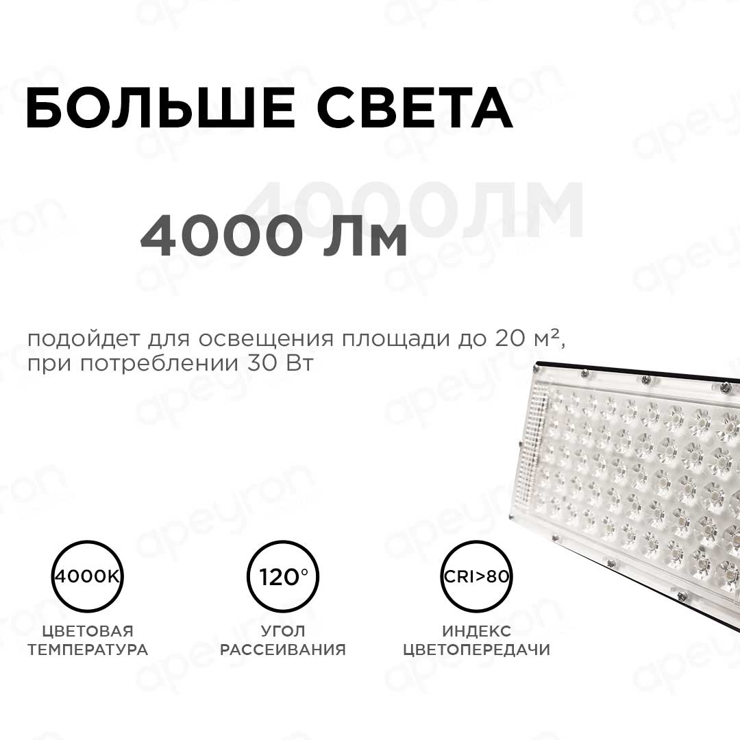 прожектор светодиодный apeyron 05-42
