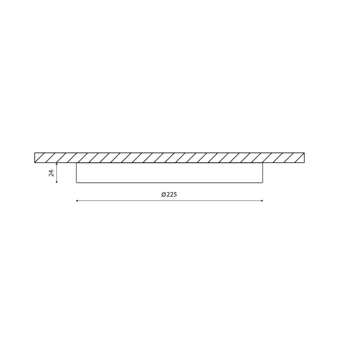 накладной светильник designled kh-r225-22-ww 007790