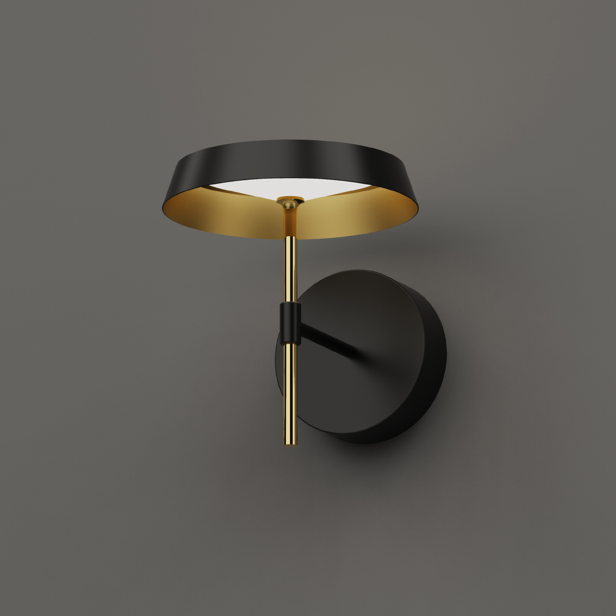 бра delight mb18001061-1a  black/gold