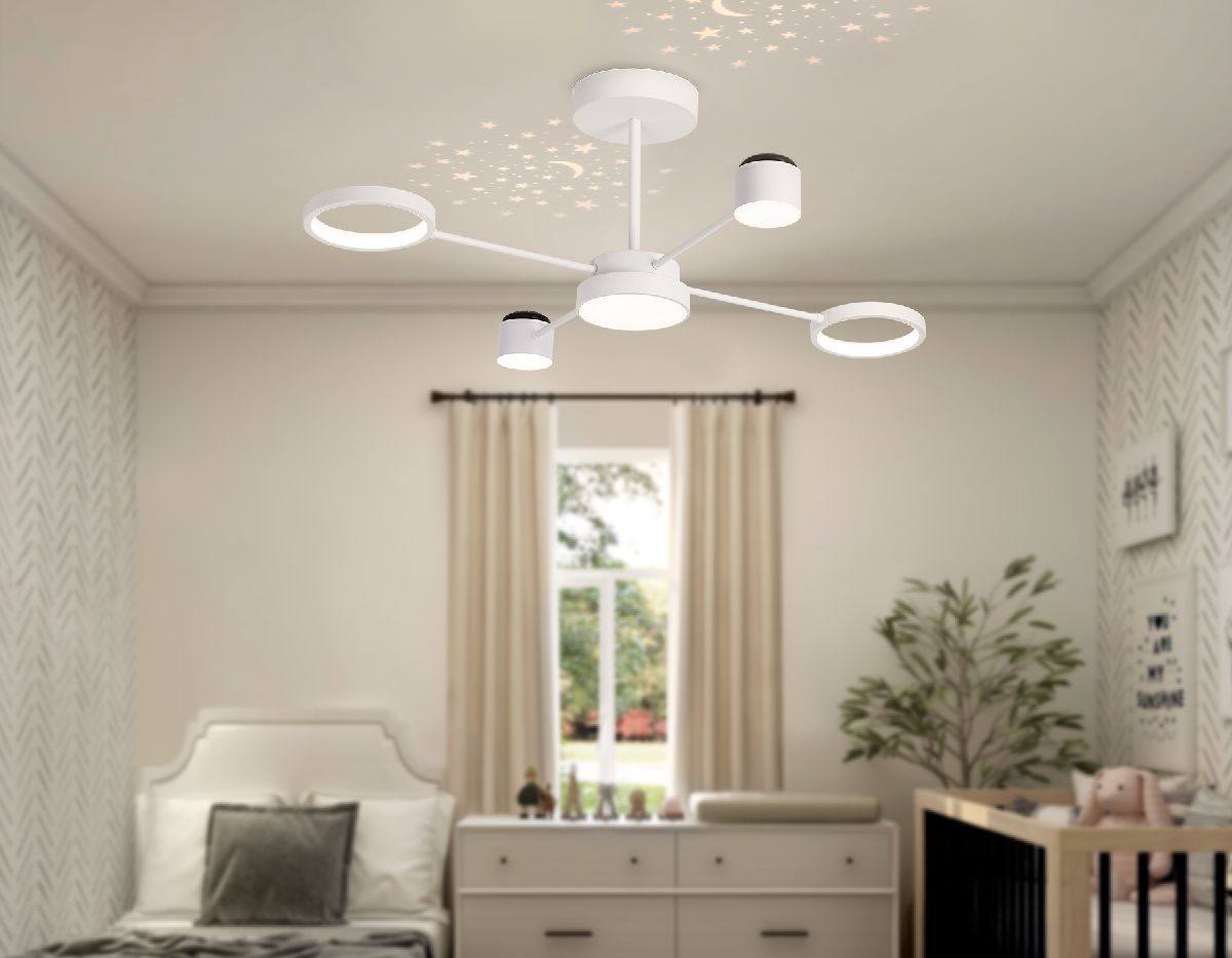 люстра на штанге ambrella light linetech fl51631