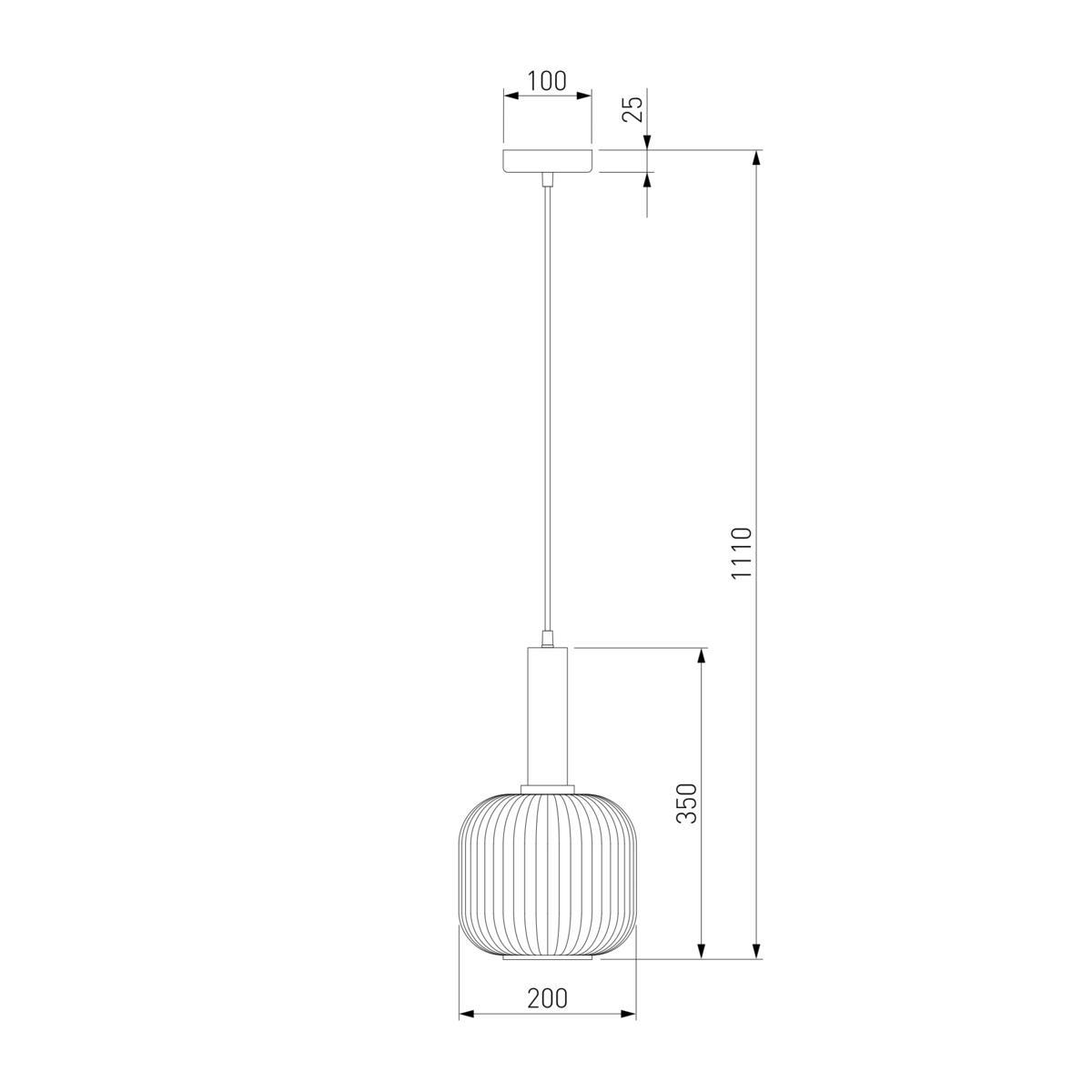 подвесной светильник eurosvet 50182/1 прозрачный