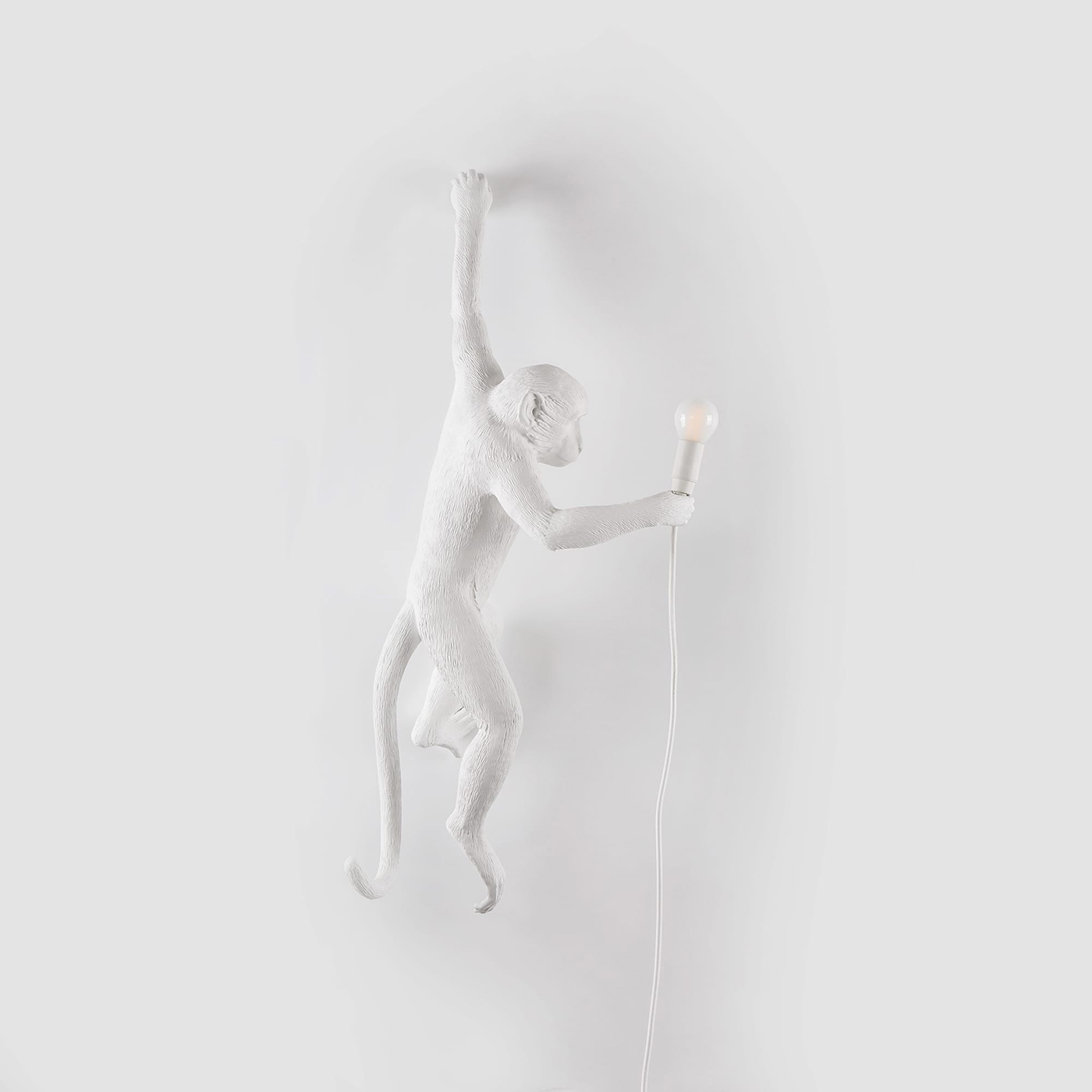 настенный светильник monkey lamp hanging left seletti