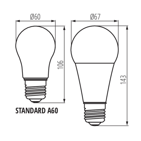 лампа светодиодная kanlux iq-led e27 19w 4000к 27316