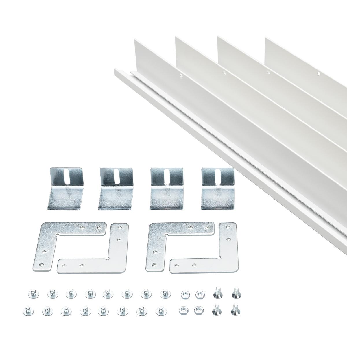 рамка для встраиваемой установки панелей arlight bx6060 white 023867