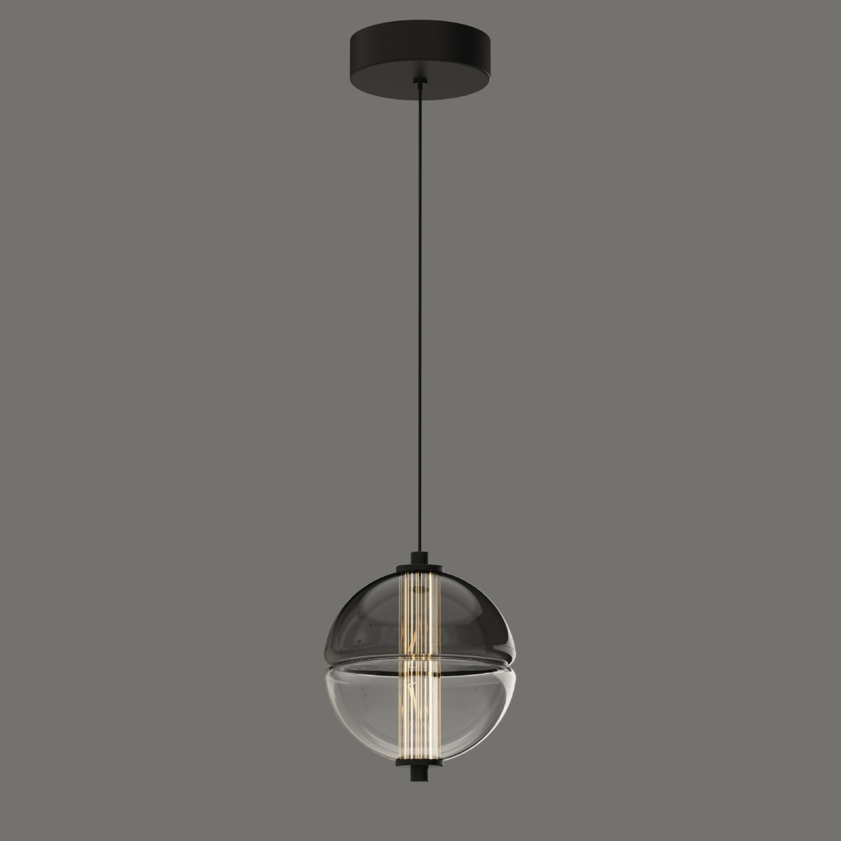 подвесной светильник delight collection md24022079-1a black/smoky