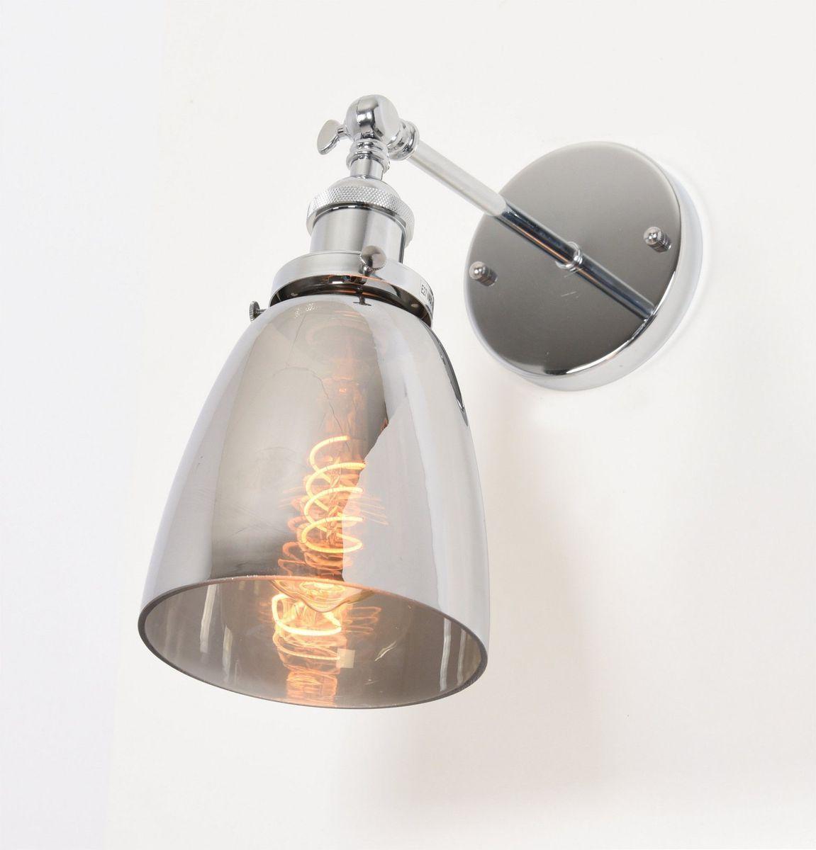 бра lumina deco fabi ldw 6800-1 chr+gy